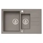 Alveus Granitový drez Rock 70, betón, 78 x 48 cm