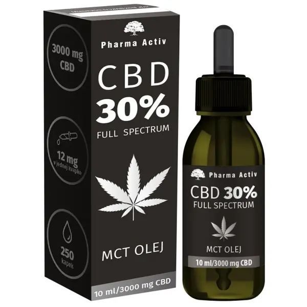 Pharma Activ CBD 30% Full Spectrum MCT olej 3000 mg 10 ml