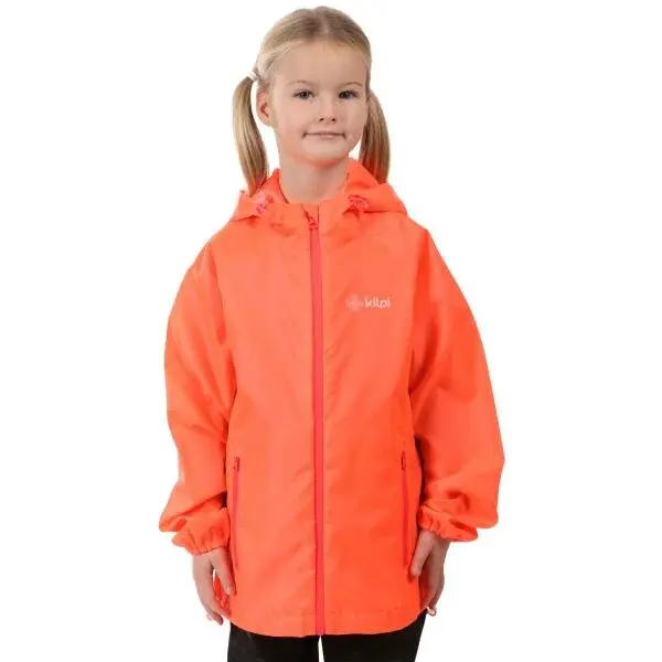 KILPI JALUU Detská zbaliteľná pláštenka, oranžová, veľkosť