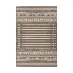 KOBEREC TKANÝ NA PLOCHO, 160/230 cm, hnědá, krémová