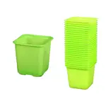 Kvetináč výsadbový zelený, 6 x 6 x 6,3 cm, 25 ks