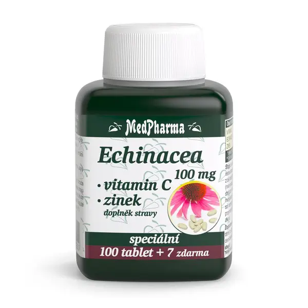 MedPharma Echinacea 100 mg + vitamin C + zinek 107 tablet
