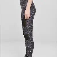 Dámské legíny Tech Mesh AOP Blackuniverse