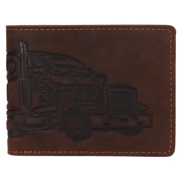 Pánská kožená peněženka Lagen Truck - hnědá