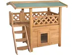 Bouda pro kočky s terasou KERBL LODGE 77x50x73cm BS0432