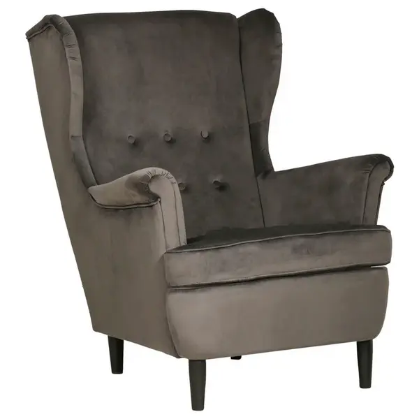 Niels Andersson KŘESLO UŠÁK, dřevo, textil, karton, kompozitní dřevo,