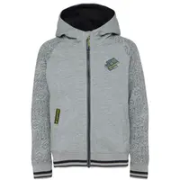 Lotto MANET Chlapčenská celorozopínacia mikina s kapucňou, sivá, veľkosť 164-170