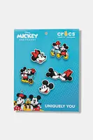 Připínačky na dětské boty Crocs Minnie Mickey Cute 5Pck 5-pack