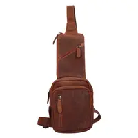 Pánská kožená taška přes rameno Greenwood Danes - hnědá