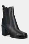 Kožené kotníkové boty Tommy Hilfiger SQUARE TOE CHELSEA HIGH BLOCK HL