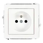 Jednoduchá zásuvka  Z / U biela  D DGP-1Z
