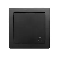 Vypínač zvončekový čierny mat 12DWP-4