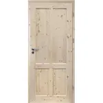 Dvere vnútorné Finskie plné 90P  so sukmi nelakované zámok na kľúč