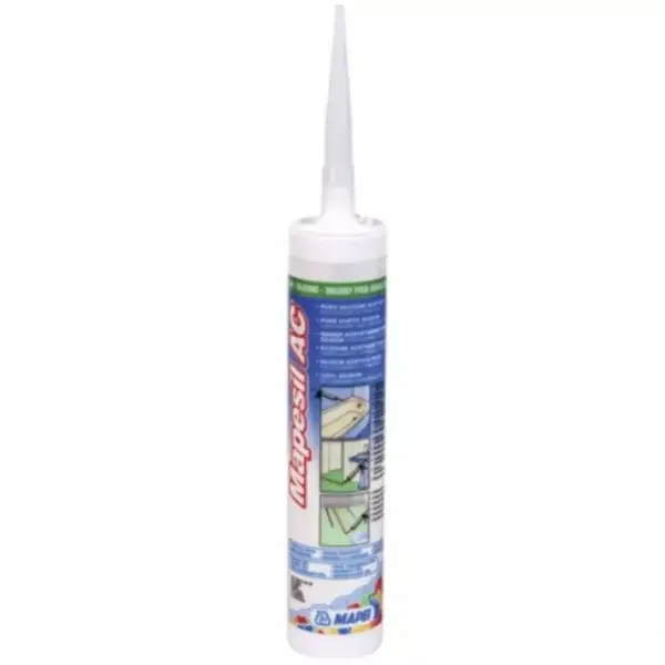Sanitární silikon Mapei Mapesil 310 ml AC 111 stříbrošedá