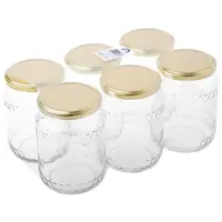 Zaváracie poháre TO-720/82 6 ks so zlatým viečkom BA7643