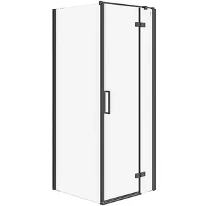 Sprchový kút Jota pravý 80x80x195 čierny profil