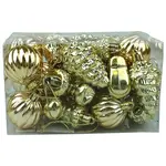 Vianočné gule  mix 4 cm 24  ks  66386