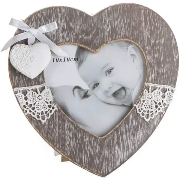 Rámček na fotky s čipkou srdce 63917507