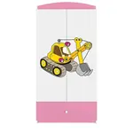 Skříň Babydreams růžová - Bagr