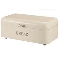 Chlebník nerez s víkem ecru