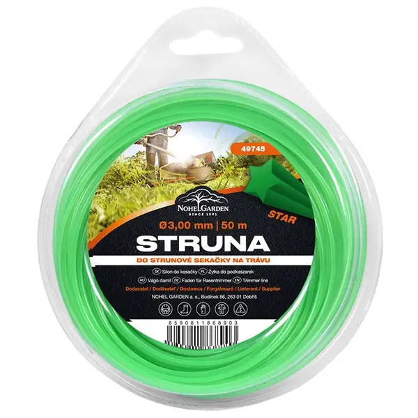 STRUNA DO SEKAČKY 3,00MM X 50M HVĚZDA