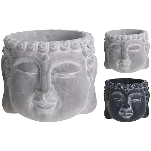 Budhov cementový kvetináč