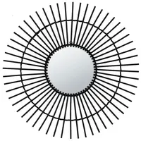 ZRCADLO ZÁVĚSNÉ BIRMA PR.70CM. ČERNÉ