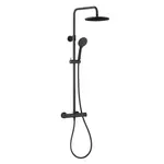 Moza Black Sprchový systém s funkciou dažďovej sprchy s termostatickým miešačom