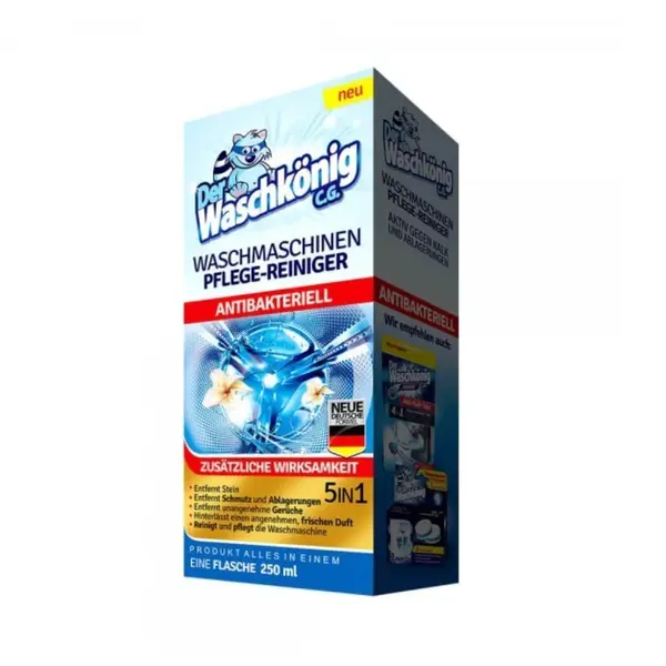 Waschkönig 5 v 1 antibakteriální čistič pračky 250 ml