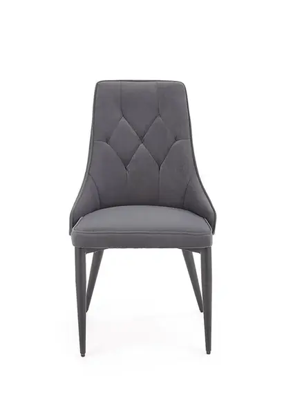 Stolička K365 Velvet/Kov Šedá