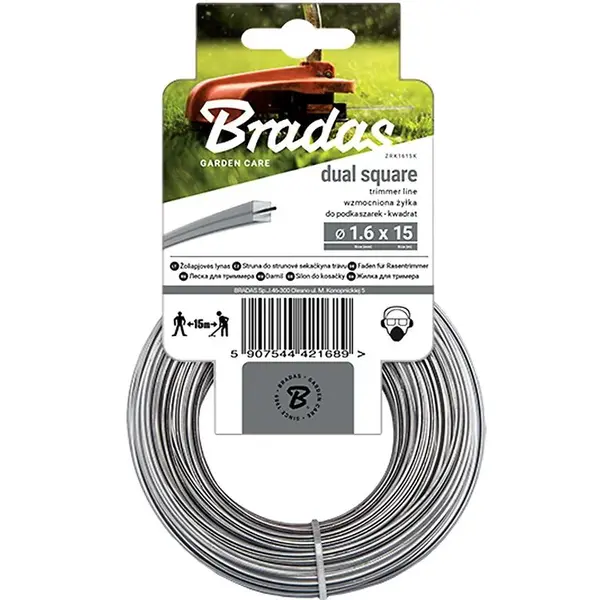 STRUNA DO SEKAČKY RIPPER DUAL 3,00MM X 15M ČTVEREC