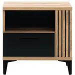 Nočný stolík Aris As15 Dub/čierna