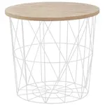 Konferenčný stolík Mariffa prírodné/biela 42