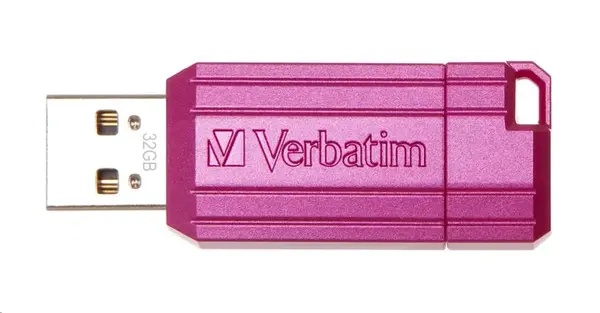 Verbatim 49056 Flash Disk Hi-Speed Store 'n' Go, 32GB, Pinstripe, USB 2.0, Hot růžová