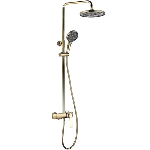 Sprchový set s termostatem Rea Tom kartáčované zlato