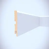 Podlahová lišta MDF Foge LB1 80 bílá polmat