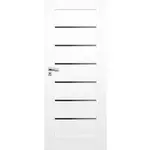 Interiérové dveře Campe 6*6 bílá 70P černá lacobel