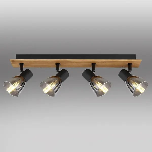 Svítidlo 54307-4W hnědé dřevo  LS4