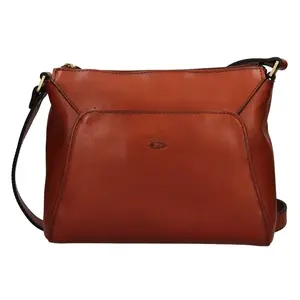 Kožená dámska crosbody kabelka Katana Selma - hnedá