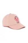 Dětská bavlněná kšiltovka Kenzo Kids oranžová barva, s potiskem, K60880
