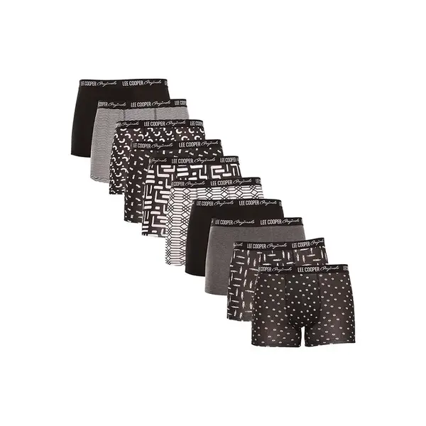 Lee Cooper 10PACK pánské boxerky vícebarevné (LCUBOX10P0102-1440169) L