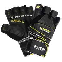 Power System Fitness rukavice ULTIMATE MOTIVATION černožluté - M