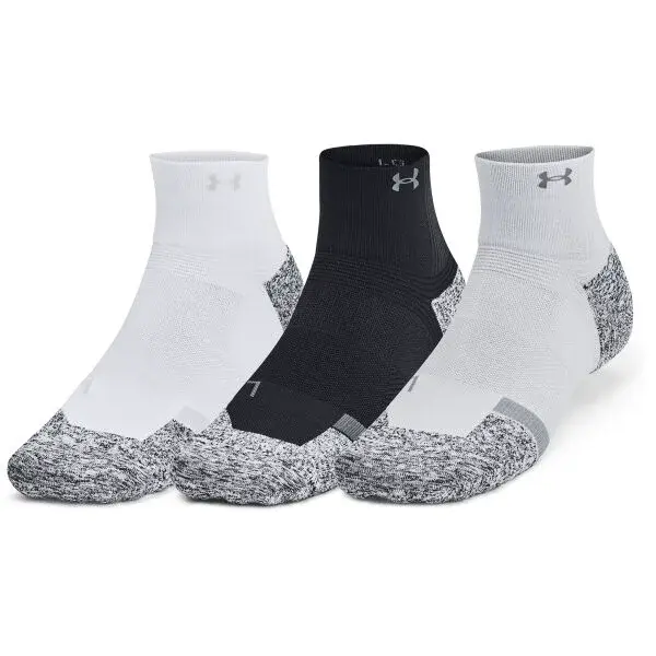 Under Armour AD PRO 3PK QTR Unisex ponožky, černá, velikost