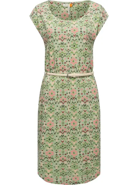 Ragwear Šaty 'Lilithe Ikat'  béžová / svetlozelená / ružová / červená