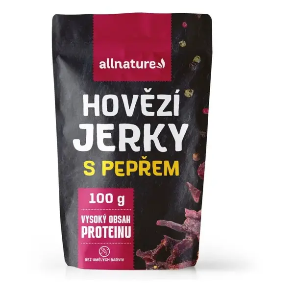 Allnature BEEF Pepper Jerky sušené hovězí maso 100 g