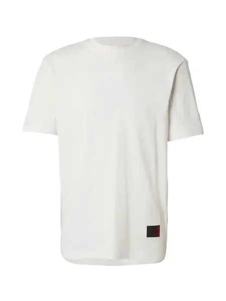 HUGO Tričko 'Danoto'  krémová / baklažánová / červená / čierna