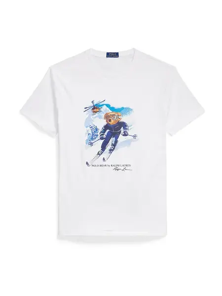 Polo Ralph Lauren Tričko  svetlomodrá / tmavomodrá / karamelová / biela