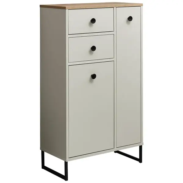 MID.YOU MIDI SKŘÍŇKA, barvy dubu, kašmírová, 60/106/32 cm