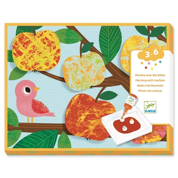 Djeco Výtvarná sada mramorované obrázky Příroda