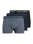 JACK & JONES Boxerky 'JACJeremiah'  modrá / námornícka modrá / modrosivá